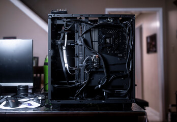 Fototapeta premium Custom PC's at night 
