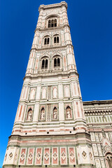 Fototapeta na wymiar Florence, Italy. Belfry of Giotto, 1359