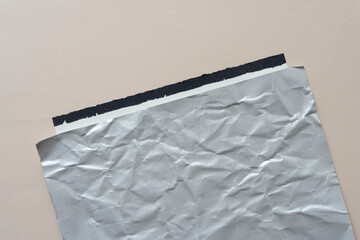 crumpled card stock and lines on blank paper
