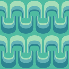 Abstract attractive ornament for decorating any surfaces or things. Seamless pattern.