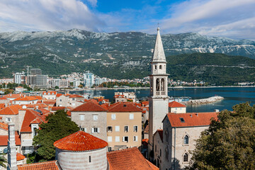 Budva, Montenegro. Old town. Historical center.