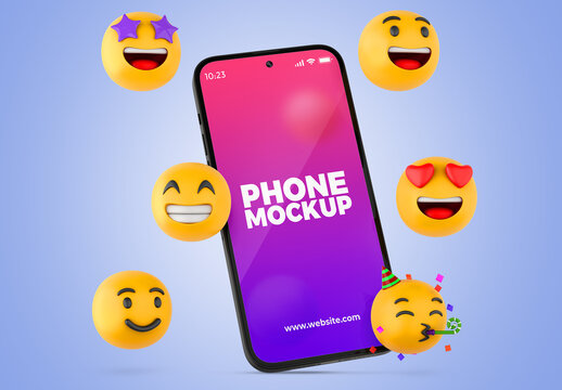 Smartphone Emoji Mockup