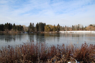 Winter On The Lake, William Hawrelak Park, Edmonton, Alberta