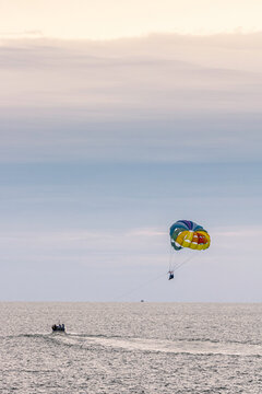 parasailing on Lake Erie