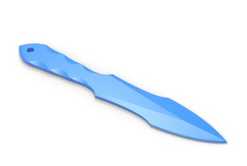 3D illustration of throwing knife isolated