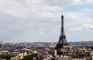 View of the Eiffel Tower from the Arc de Triomphe