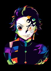 Obraz premium portrait of a girl with hair