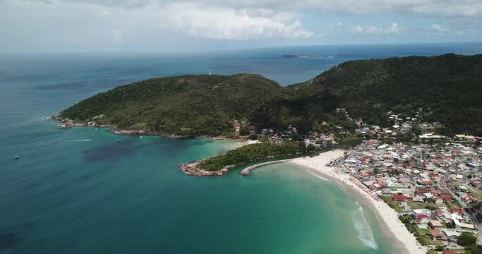 Foto Aerea Praia de Barra da Lagoa Florian&oacute;polis - SC