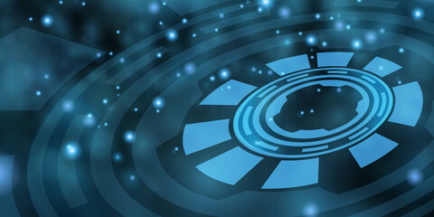 Vector abstract background shows the innovation of technology and technology concepts.