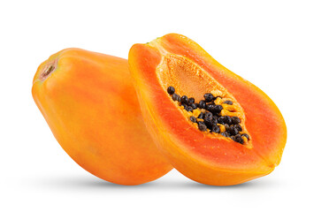 papaya isolated on transparent png