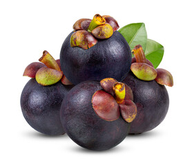 Mangosteen isolated on transparent png