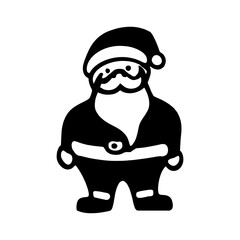 Christmas Vector man, Background, Black, Isolated
