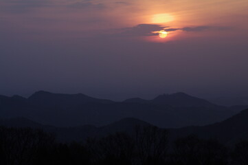 beautiful sunrise.sky,,sun,spring,mountain,landscape