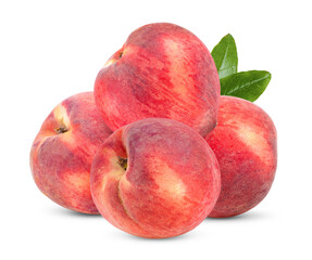 Peach isolated on transparent png