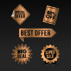 Obraz premium Best offer label sticker vector