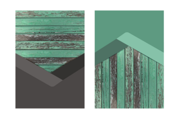 Banner wooden texture background geometric cover business brochure design, Annual report for presentation in A4 size