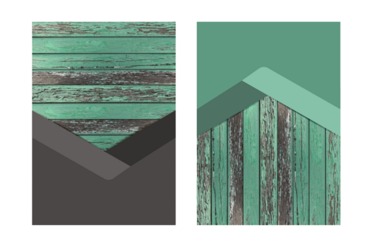 Banner wooden texture background geometric cover business brochure design, Annual report for presentation in A4 size