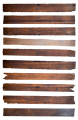 Old Wood plank, isolated on white background