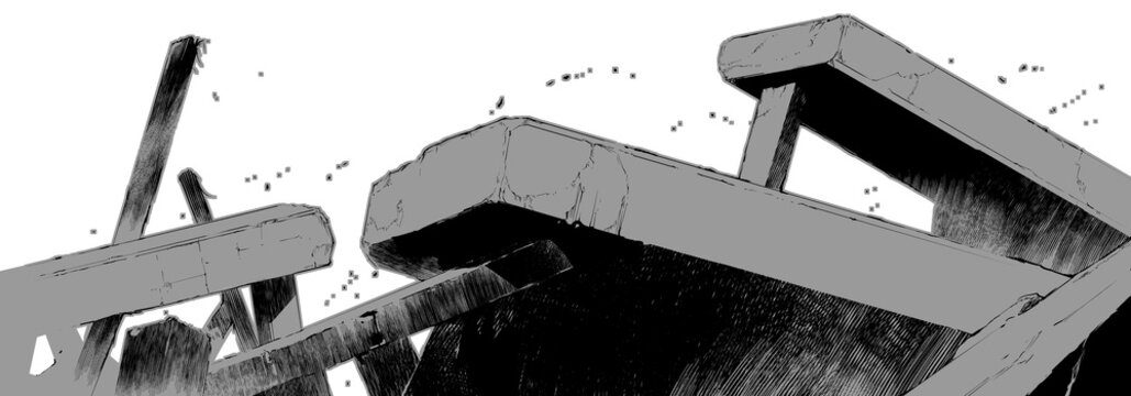 破壊された街02C