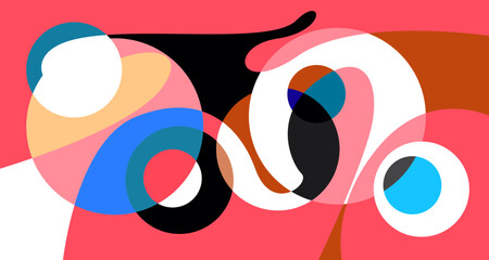 Abstract liquid shape. Fluid geometric design. Isolated gradient waves with geometric lines, dots, batik Indonesia pattern. Vector illustration.