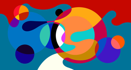 Abstract liquid shape. Fluid geometric design. Isolated gradient waves with geometric lines, dots, batik Indonesia pattern. Vector illustration.