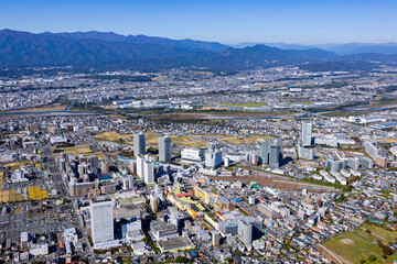 海老名駅前周辺・2022撮影・空撮