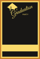 Graduation Party Blank invitation template beautiful and unique just invite 