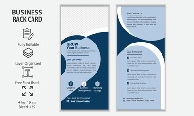 DL Rack Card Flyer design for Corporate Business