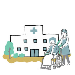 車椅子　シニア　介護