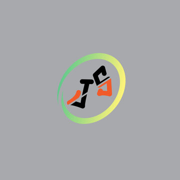 JS Simple Style Initial Letters logo  Vector
