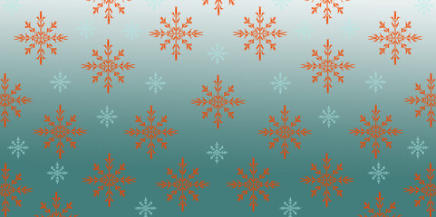 textura de copo de nieve en fondo azul, copos rojos navideños 