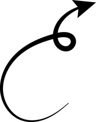 Obraz premium arrow circle up down black hand drawn icon illustration vector