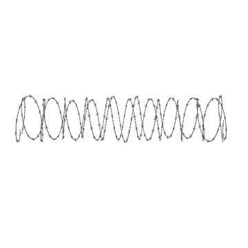 Spiral barbed wire