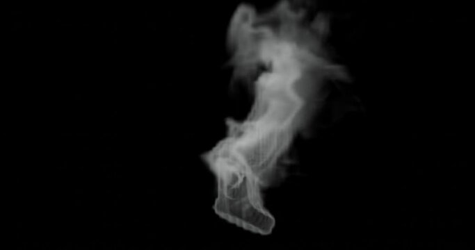 3d render of smoke or steam for food, hot surface effect for video overlay. Set screen for blending mode.












