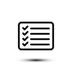 List icon. flat design vector illustration for web and mobile