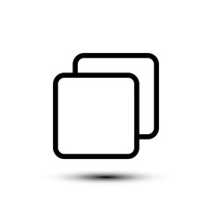 Copy icon. flat design vector illustration for web and mobile