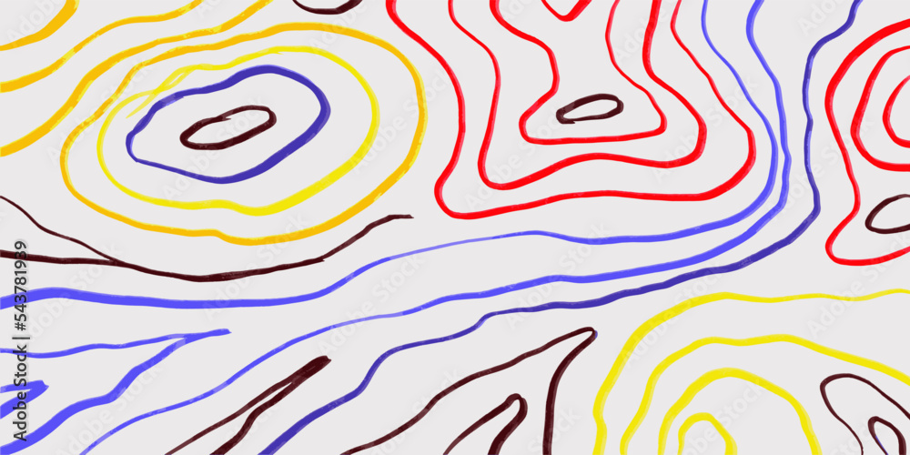 Poster abstract trendy background in scribble illustration design style