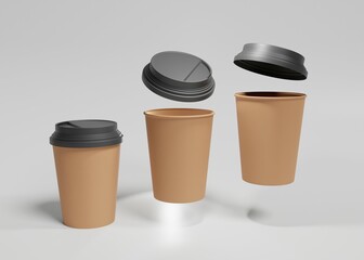 Package mockup of Paper coffee 