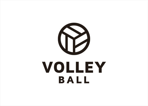 volley ball logo sport