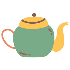 delicious coffee in teapot