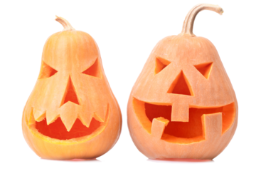 Halloween pumpkin on white isolated background