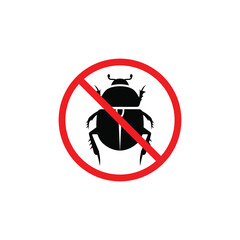 No bug symbol. No insect symbol vector