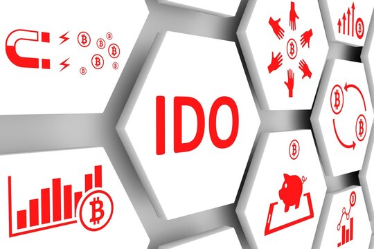 IDO concept cell background 3d illustration
