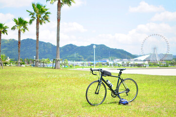Fototapeta premium ロードバイクサイクリング