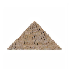Pyramid isolated - obrazy, fototapety, plakaty