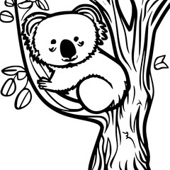 Koala bear in a tree