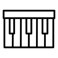 Piano line icon
