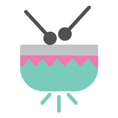 Drum flat icon