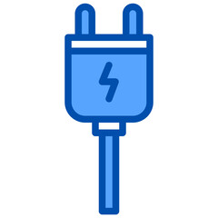 Obraz premium Electric blue outline icon