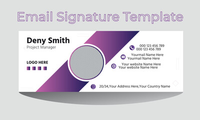 Email Signature template or personal identity 